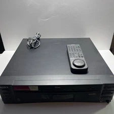 Vintage Sony MDP-550 CD CDV LD Laserdisc Player w/ Remote - Tested