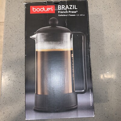 Bodum Brazil 3 cup French Press Coffee Maker, 12 oz, Black 727015303000|  eBay