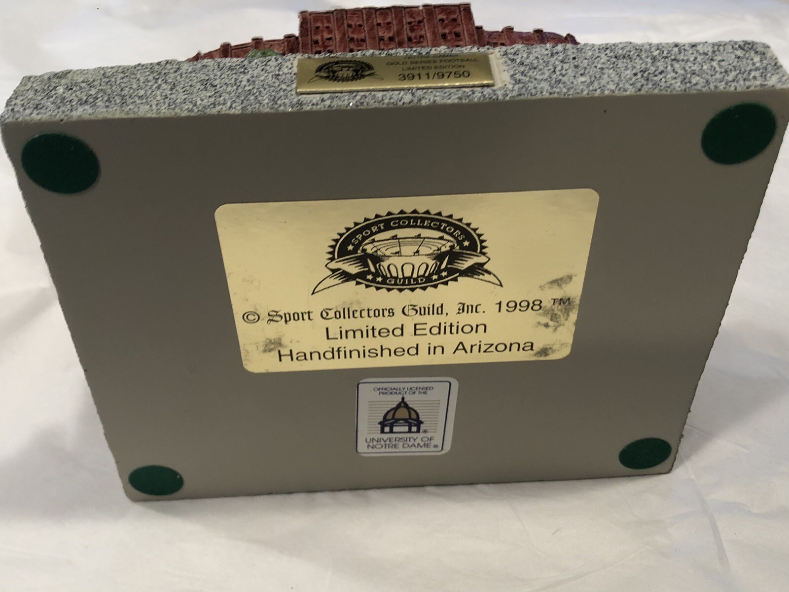 Vintage 1998 UNIV OF NOTRE DAME FOOTBALL STADIUM SPORTS COLLECTORS