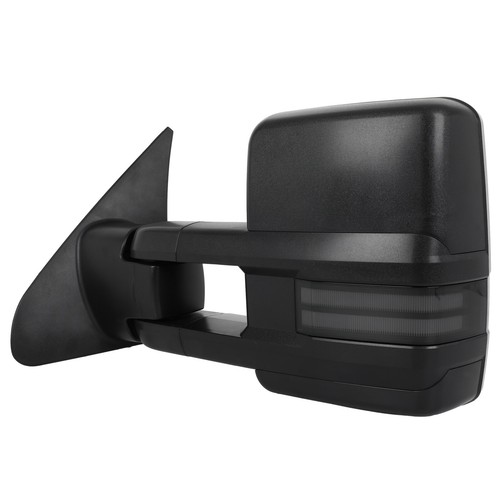 1 Pair Black Running Light Signals Tow Mirrors For 2007-2017 Toyota Tundra - Picture 4 of 9