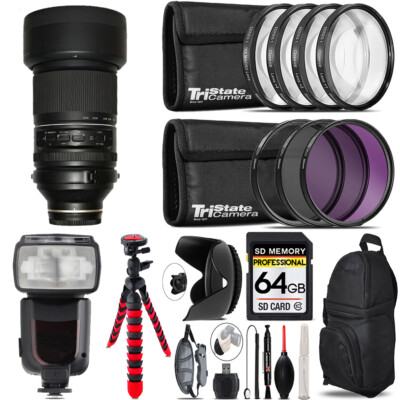 Tamron 150-500mm f/5-6.7 III VXD Lens for Sony +7 Piece Filter & More -64GB Kit