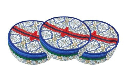 2X Tortilla Calentadora Chapati Chab Keep Roti Chaba Chapati Tela Mantener Caliente con Cremallera - Imagen 5 de 5