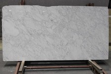 Arbeitsplatte Carrara C Tischplatte Natursteinplatte Steinplatte Marmor weiss 