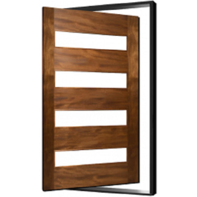 ETO DOORS ETIAM-PIVOT: PIVOT WOOD DOOR PRE-HUNG WITH PIVOT HINGE, METAL FRAME