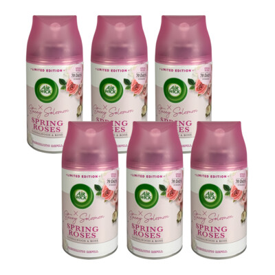 6x Air Wick Lufterfrischer Freshmatic Spring Roses 250ml