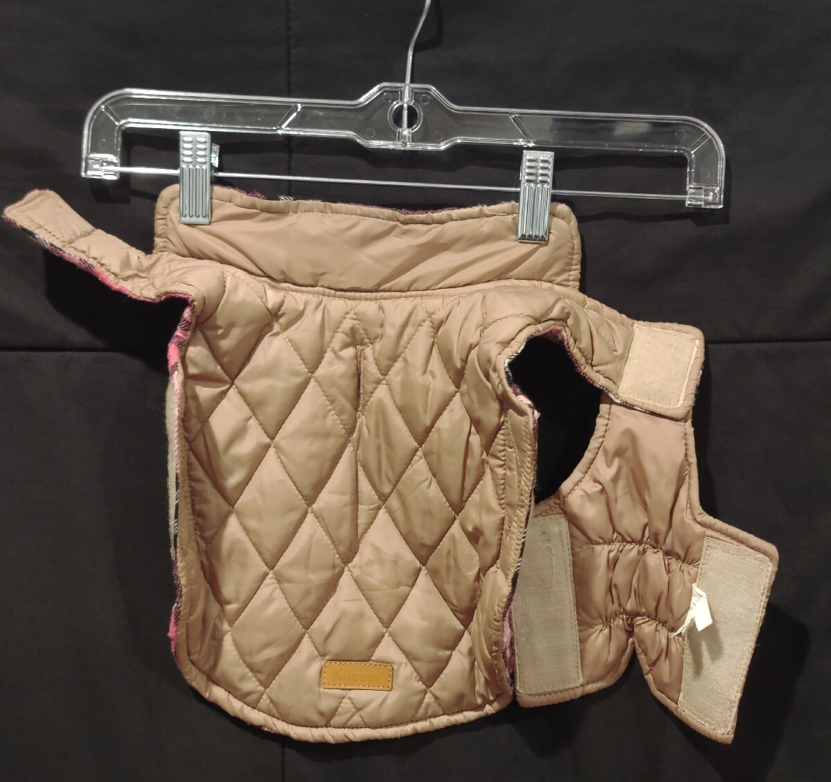 Kuoser Small Dog Coat Pink Plaid Cozy Waterproof Windproof Reversible size S eBay