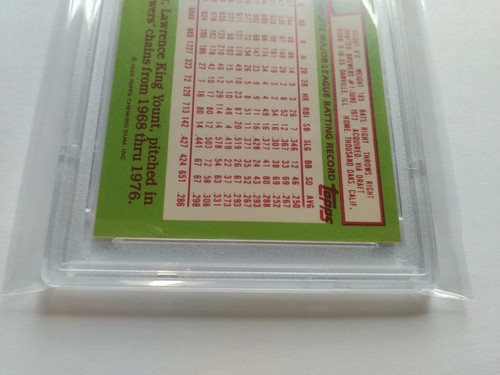 1985 Robin Yount Topps Tiffany #340 PSA 9 MINT HOF BREWERS - Picture 7 of 7