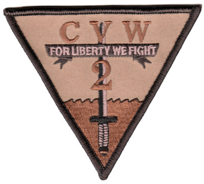 CARRIER AIR WING 2 DESERT COMMAND CHEST PATCH