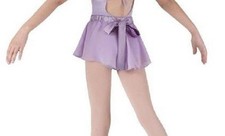 Bloch Dance Lilac Sheer Skirt Satin Back Bow Girls Sm Child 4-6 CR1767