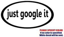 Just Google It JDM Vinyl Decal Sticker Car Window Bumper Wall laptop tablet 7"