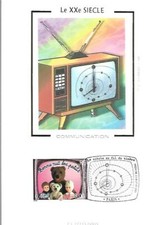 3372/76+FDC 5 CARTES 1er JOUR SUR SOIE LE SIECLE AU FIL DU TIMBRES COMMUNICATION