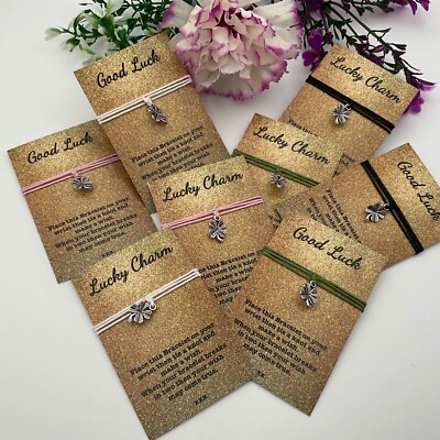 Good Luck Lucky charm wish bracelet/ Class gift BULK BUY