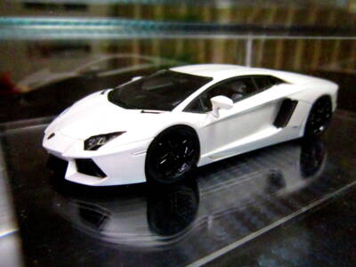 入荷中 Lambo 1/43 Collection /Resin Fujimi Aventador eBay | White M 乗用車