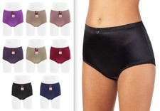 Lot 6 PRETTY SATIN BIKINIS Style PANTIES Women Underwear 38301N S M L XL 2X