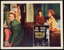 MIDDLE OF THE NIGHT Original Movie Lobby Card Poster Pretty Kim Novak Drama