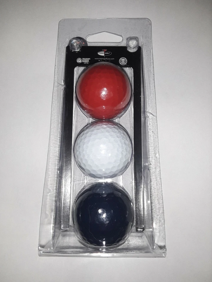 Boston Red Sox MLB Golf Balls Red/White/Blue Team Golf Brand 3 Pack New Sealed - Image 2 of 2