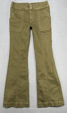 Anthropology Pilcro  Letterpress Jeans Women 28 Hi Rise Trouser Boot Boho Flare