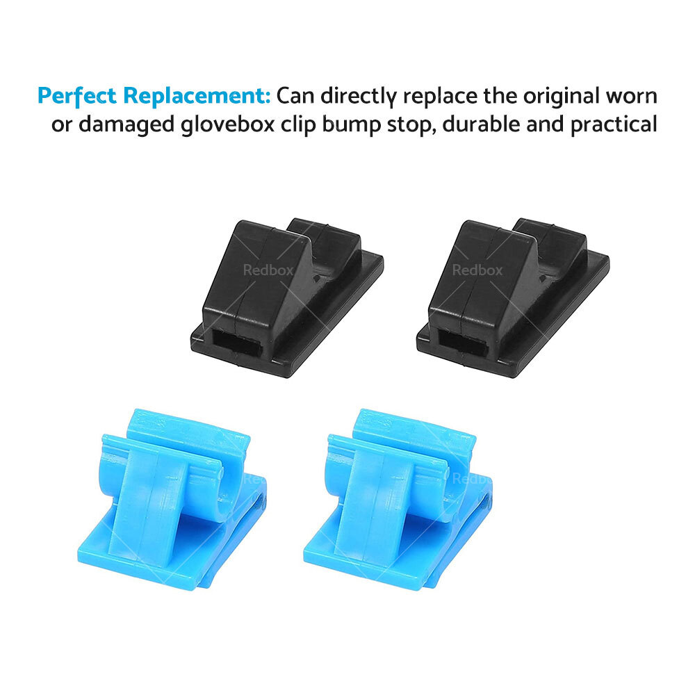 SET OF 4 GLOVE BOX HINGE CLIPS AND BUMPERS For HOLDEN COMMODORE VY VZ