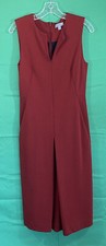 NEW COS Jersey Sheath Midi Dress Size 6 in Berry Red New Without Tags