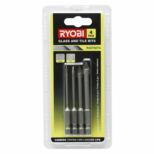 Ryobi R4GTSETA Glass And Tile Bit Set 
