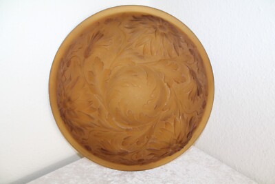 Chrysanthemen Art-Deco-Glasschirm um 1930 Muller Frères Schneider Lalique Degue
