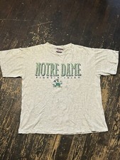 Vtg NCC Apparel Notre Dame Fighting Irish Thrashed T Shirt Mens XL USA Made