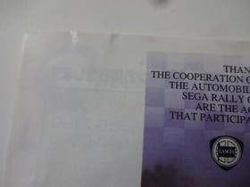 Sega Rally Championship Sega Saturn SS 1995 Racing Game w/Obi Hagaki From Japan