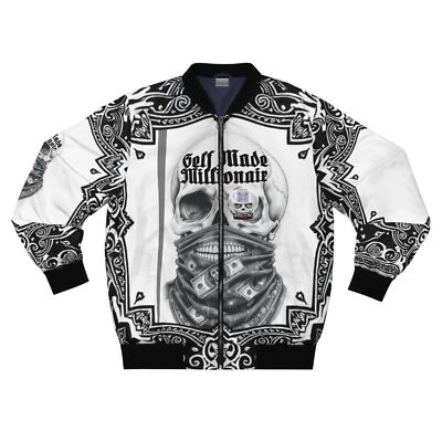 Self-Made Millionaire Bomber Jacket, Wealthy Entrepreneur Coat, Business Success