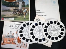 3 View-Master reel packet - COLONIAL WILLIAMSBURG  booklet - A813 - DT