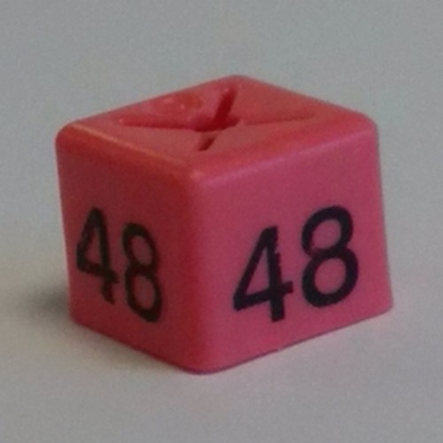 50 NEW SIZE CUBES FOR GARMENT CLOTHES MARKER PACK FOR HANGER SIZE DISPLAY - Picture 25 of 50