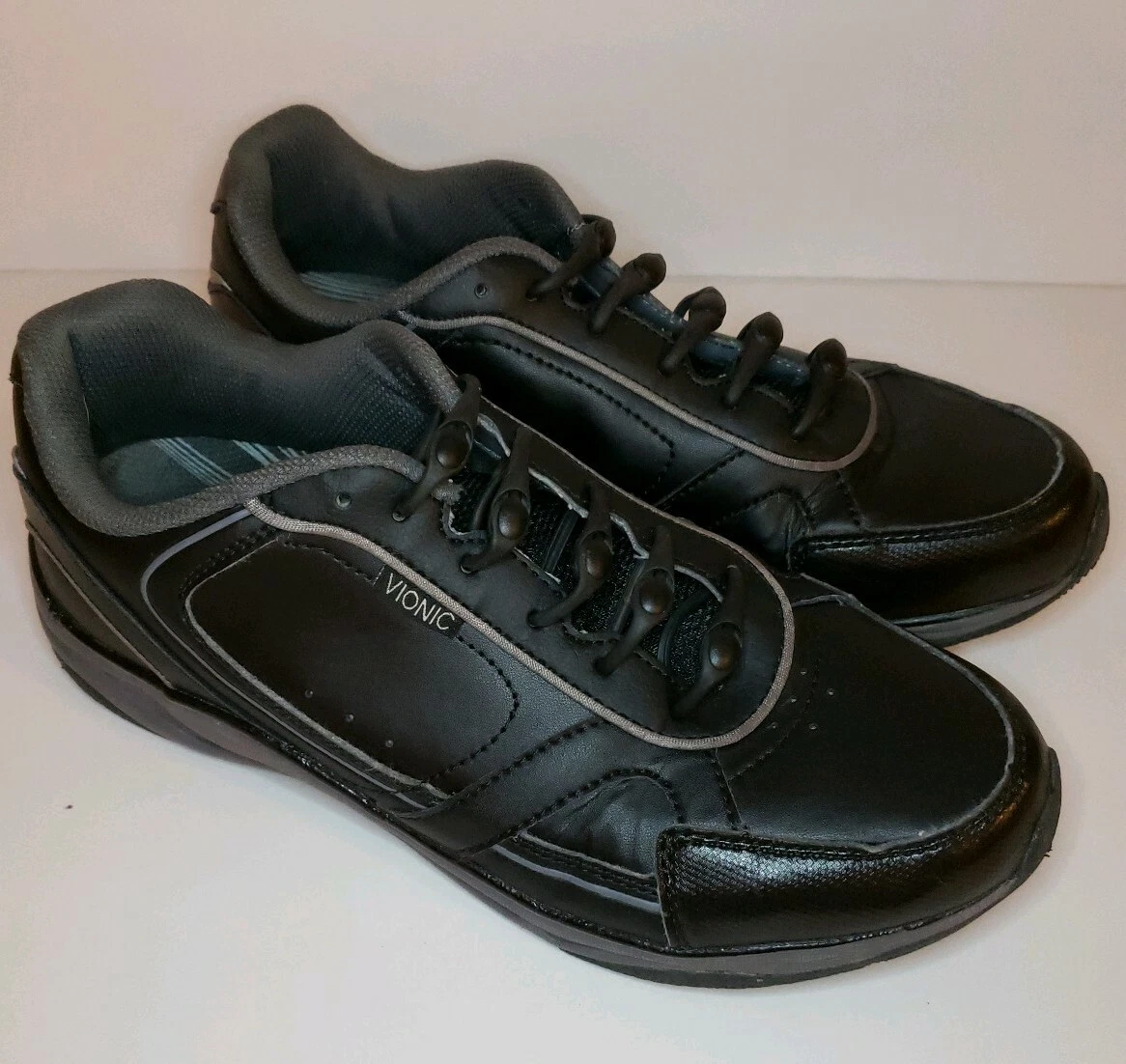Vionic Zen Walker Womens 8.5W Black Walking Shoes Sneakers Orthaheel EUC |  eBay