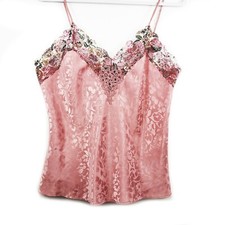 Maidenform Lace Trim Pink PJ Set Size L