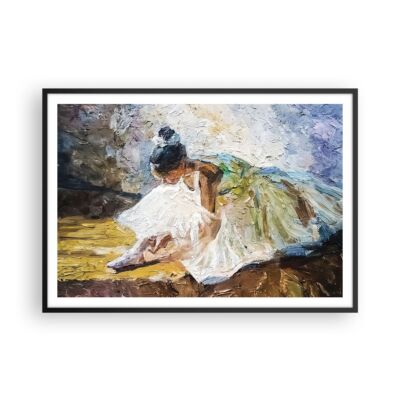 Wandbilder 100x70cm Poster Ballerina Mädchen Öl Wandposter Bilder Art Wanddeko