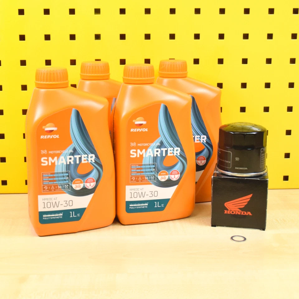 Honda CBF 600 S / N Oil Change 08-12 Original Oil Filter Oil Repsol HMEOC 10w30