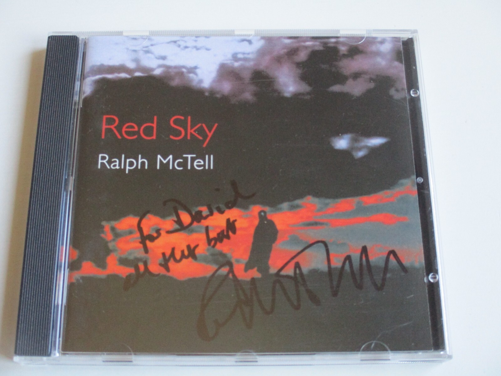 RALPH MCTELL - RARE SIGNED CD ALBUM - RED SKY [2000] - AUTOGRAPHED / HAND SIGNED