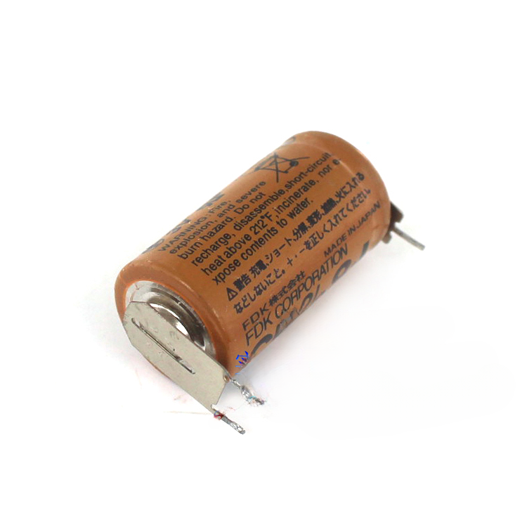 2pcs Original CR2/3 8.L PLC FDK 3V Li-ion Battery with welding pin