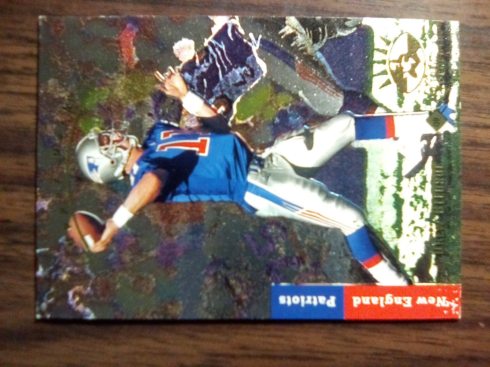 1993 SP football card #9 foil Drew Bledsoe RC New England Patriots Quarterback