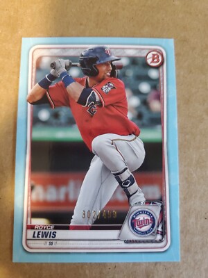 2020 Bowman Prospects Royce Lewis #BP-93 Sky Blue /499 Twins