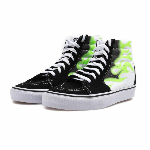 vans sk8 hi flame green