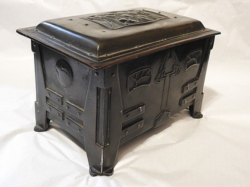 Arts & Crafts Mission humidor Metal Art cigarette Trinket Jewelry chest Chest - Picture 3 of 12