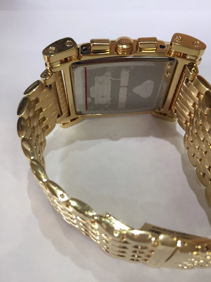 Men Aqua Master Jojo Jojino Joe Rodeo Yellow Metal Band 41mm Diamond Watch W#330 - Image 3 of 4