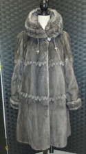 Gray, Female Mink, Reversible to Silk, Ladies...