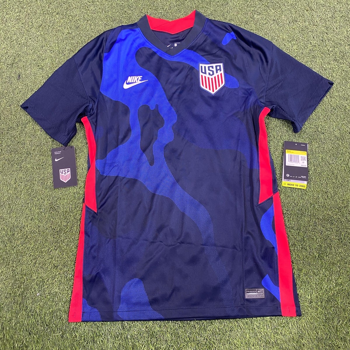NIKE USA Away Men's Soccer Jersey 2020 - Navy | eBay