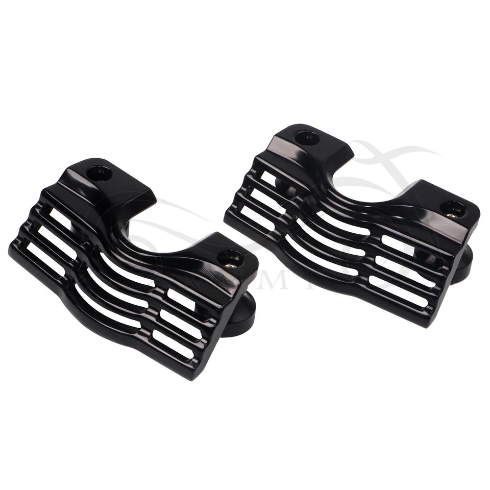 Cubiertas de cabezal de bujía negras de motor para Harley Electra Glide Ultra Classic FLHTCU Foto 3 de 4