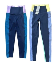 Sweaty Betty Power Block High-Waisted Leggings, 7/8 or Full Length Sz Sm(6), NWT