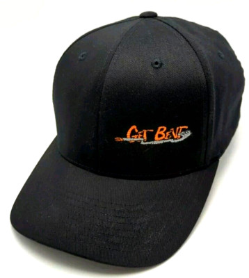 GET BENT hat flexfit fitted black cap - size L/XL