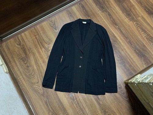 Dries Van Noten, Giacca vintage Dries Van Noten nera con bottoni taglia 40
