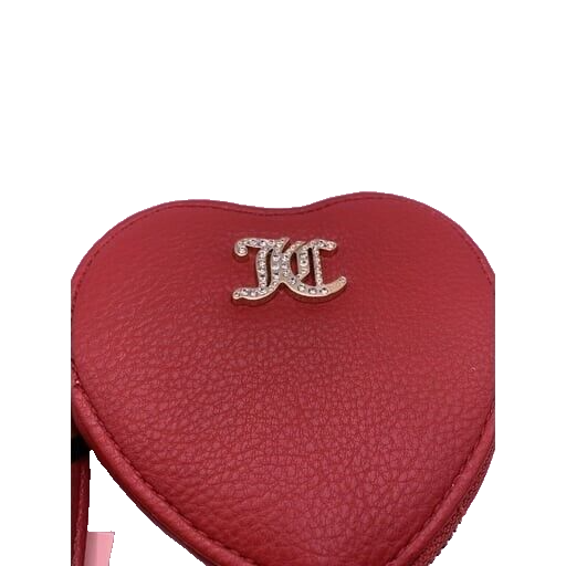 Juicy Couture No Rules Heart Zip Around Coin Purse Wristlet Bag Cool