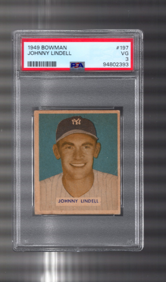 1949 Bowman Johnny Lindell New York Yankees #197 ⭐️💥🎯PSA Graded 3