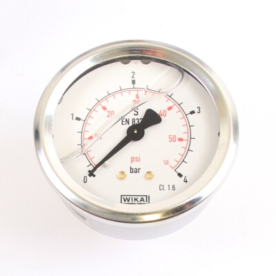Wika Druck-Manometer 4 bar Armatur Glyzerin EN 837-1 G 1/4''
